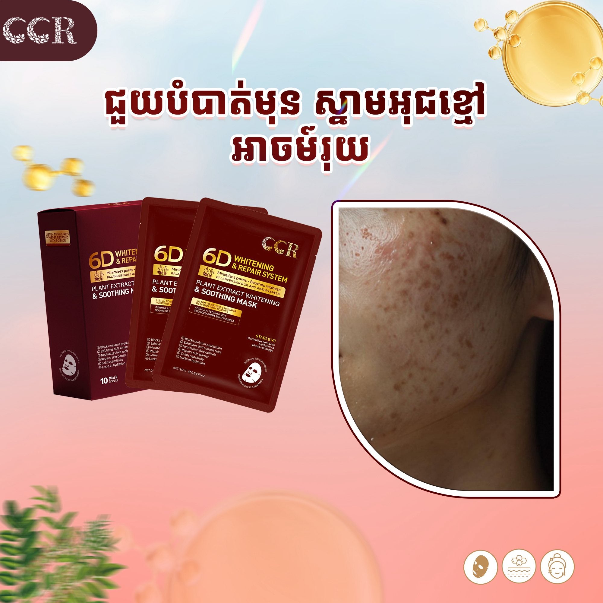 ម៉ាស់បិទមុខ 6D CCR